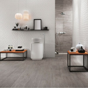 Μπάνιο με πλακάκι επίστρωσης τοίχου 3D Wall Design | Αφοί Δελή