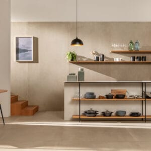 Εσωτερικός χώρος με πλακάκι με όψη Σκυρόδεμα Azuma Up | Αφοί Δελή